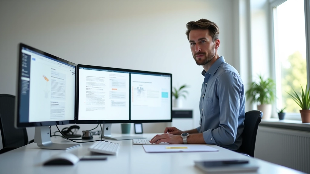 Navigatie ontwerper werkend aan sitemap structuur